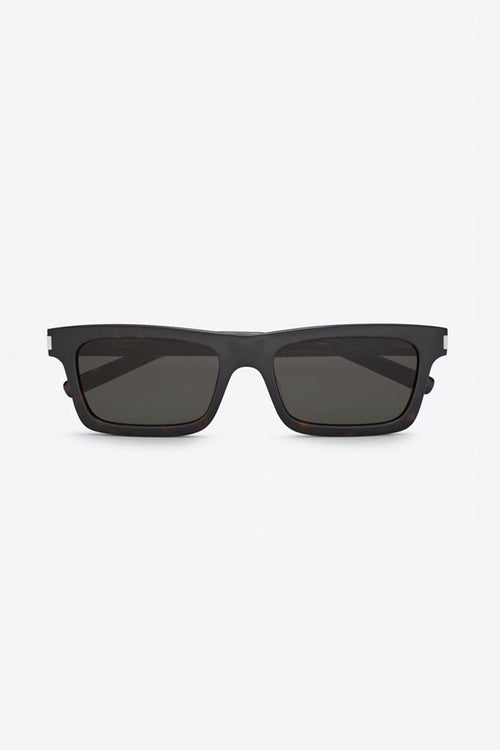Angular havana grey UNISEX sunglasses – full rectangular UNISEX acetate sunglasses featuring iconic corner angle – LUX VERSE Luxury Designer Fashion Outlet