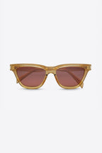 Angular SULPICE cat-eye UNISEX sunglasses with yellow lenses – cat eye acetate UNISEX sunglasses featuring iconic corner the corner angle – LUX VERSE Luxury Designer Fashion Outlet