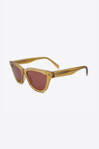 Angular SULPICE cat-eye UNISEX sunglasses with yellow lenses – iconic corner the corner angle in the end piece with yellow lenses – LUX VERSE Luxury Designer Fashion Outlet