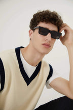 Angular UNISEX sunglasses – angle in the end piece – LUX VERSE Luxury Designer Fashion Outlet