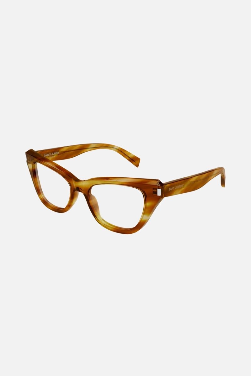 Cat eye angular light havana frame – a FEMININE ACETATE STYLE, THE STRONG CAT EYE STATEMENT ADAPTED TO – LUX VERSE Luxury Designer Fashion Outlet