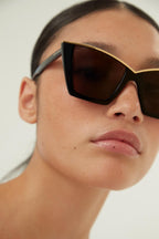 Cat eye black and gold sunglasses – tHIS STYLE IS THE PERFECT COMBINATION OF THE ICONIC CAT-EYE SHAPE – LUX VERSE Luxury Designer Fashion Outlet