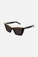 Cat eye black and gold sunglasses – iT IS A STRONG STATEMENT OF FEMININITY AND EMPOWERMENT – LUX VERSE Luxury Designer Fashion Outlet