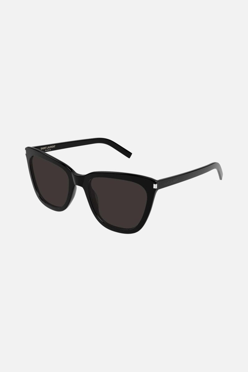Cat eye SLIM black sunglasses – slim acetate - comfort, lightness and contemporary – LUX VERSE Luxury Designer Fashion Outlet