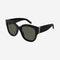 Saint Laurent SL M95 oversized black cat eye sunglasses