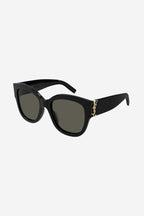 SL M95 oversized black cat eye sunglasses – a STRONG FEMININE OVERSIZED SHAPE, THE EVOLUTION OF THE MONOGRAM ACETATE IN A BOLDER – LUX VERSE Luxury Designer Fashion Outlet
