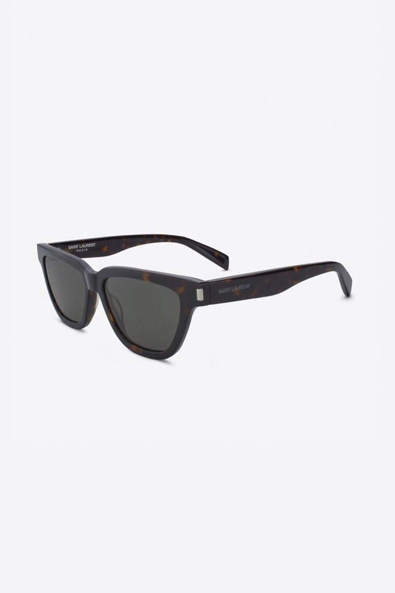 SL SULPICE 462 cat-eye UNISEX sunglasses with grey lenses – iconic corner the corner angle in the end piece with grey lenses – LUX VERSE Luxury Designer Fashion Outlet