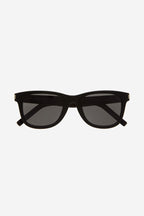 SL51 UNISEX black sunglasses – iconic SL51 in black acetate featuring the corner angle – LUX VERSE Luxury Designer Fashion Outlet