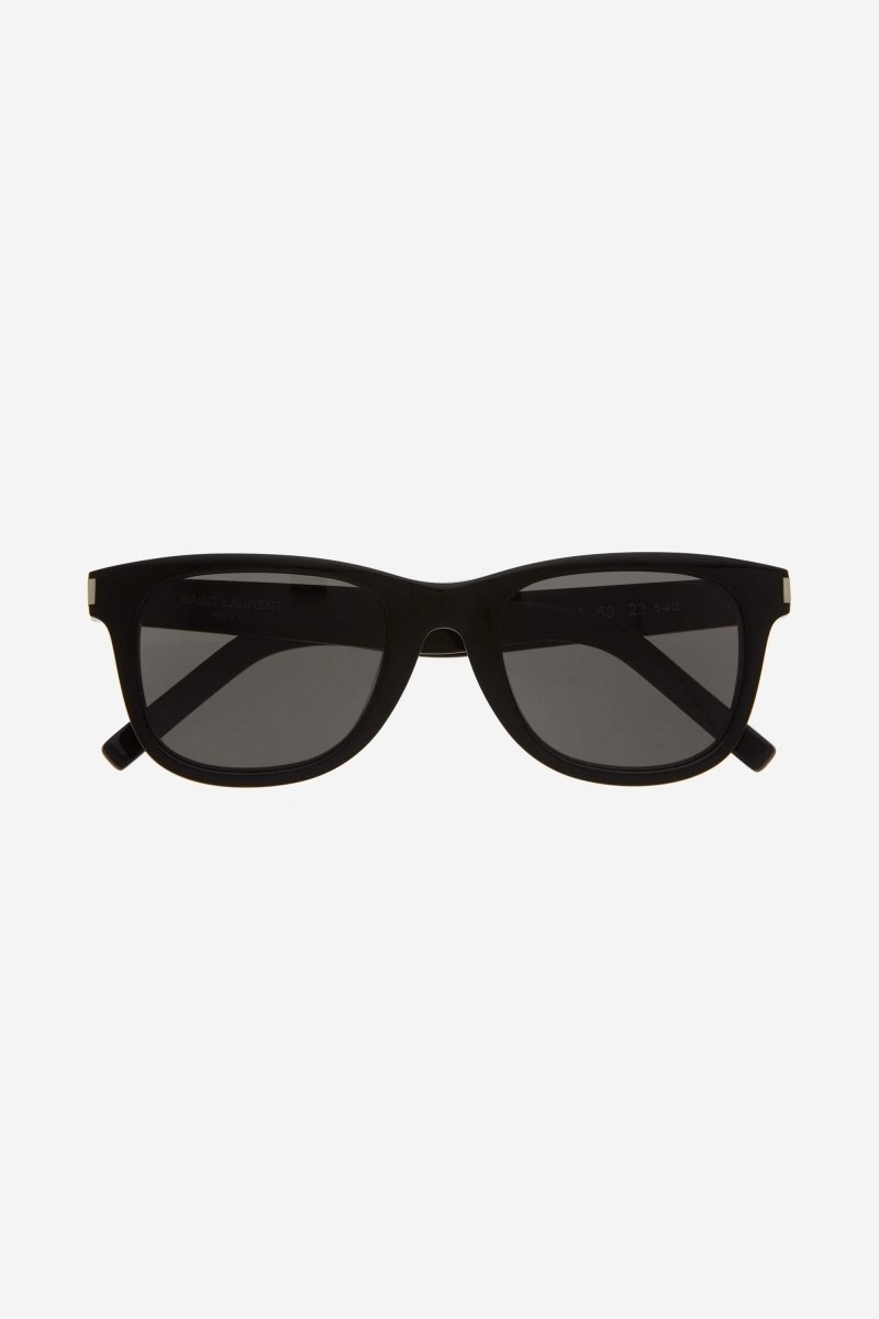 SL51 UNISEX black sunglasses – iconic SL51 in black acetate featuring the corner angle – LUX VERSE Luxury Designer Fashion Outlet