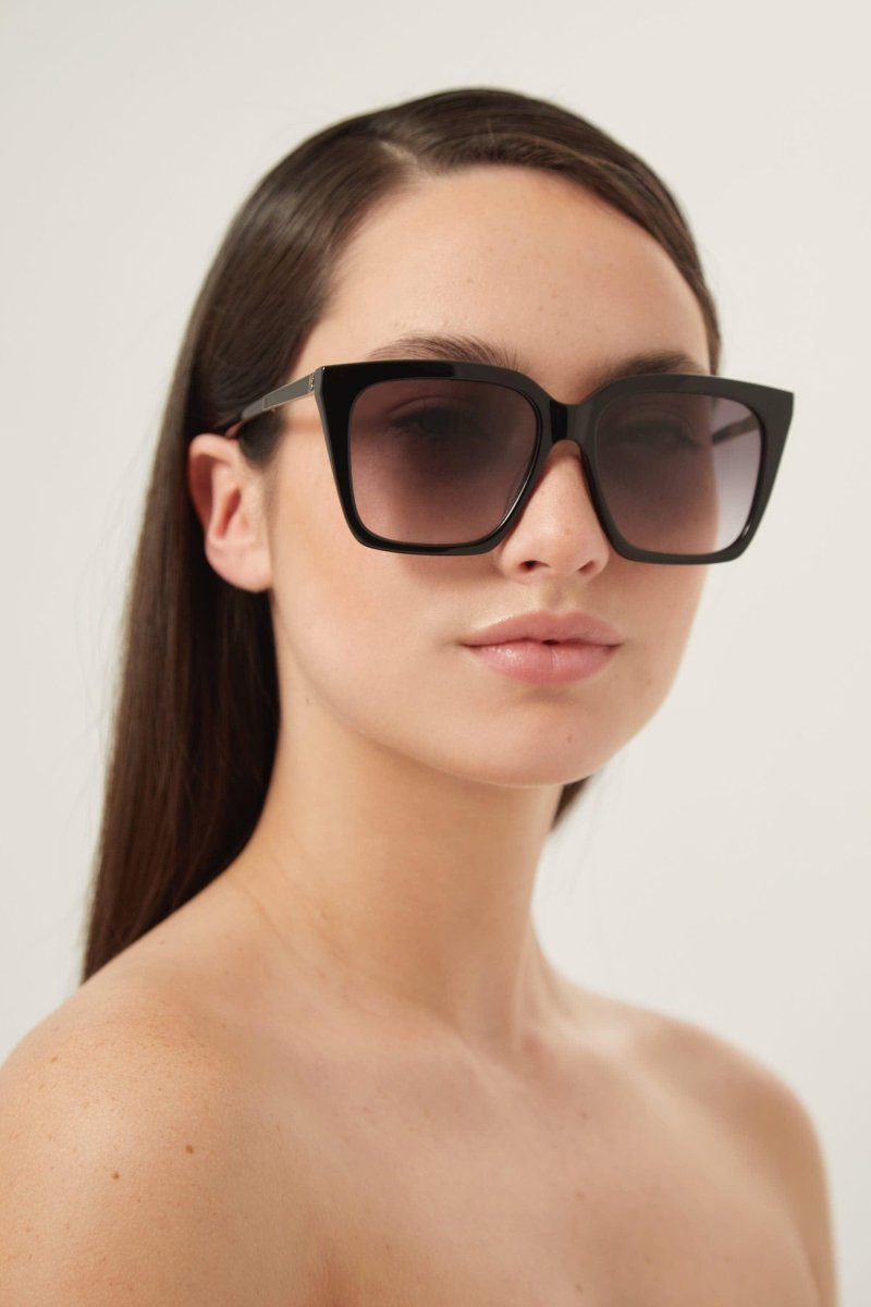 Squared cat eye black sunglasses – a strong feminine cat eye shape, the evolution of the Monogram line in a new iconic – LUX VERSE Luxury Designer Fashion Outlet