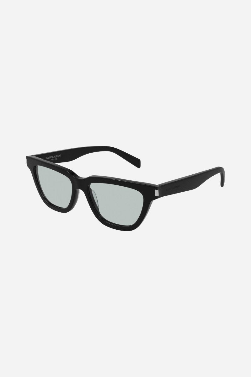 SULPICE angular cat-eye UNISEX sunglasses with green lenses – cat eye acetate UNISEX sunglasses featuring iconic corner the corner angle – LUX VERSE Luxury Designer Fashion Outlet