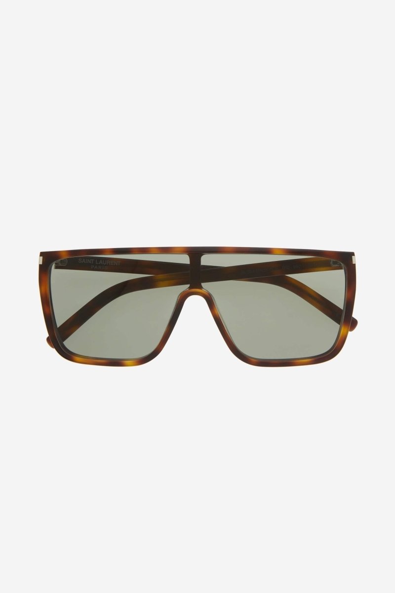 UNISEX MASK ACE havana sunglasses – a new acetate enriched by the corner angle in havana – LUX VERSE Luxury Designer Fashion Outlet