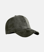 Suede Cap | Army Green – material: Premium cotton fabric with a soft suede look finish – LUX VERSE Luxury Designer Fashion Outlet