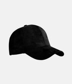Suede Cap | black – material: Premium cotton fabric with a soft suede look finish – LUX VERSE Luxury Designer Fashion Outlet