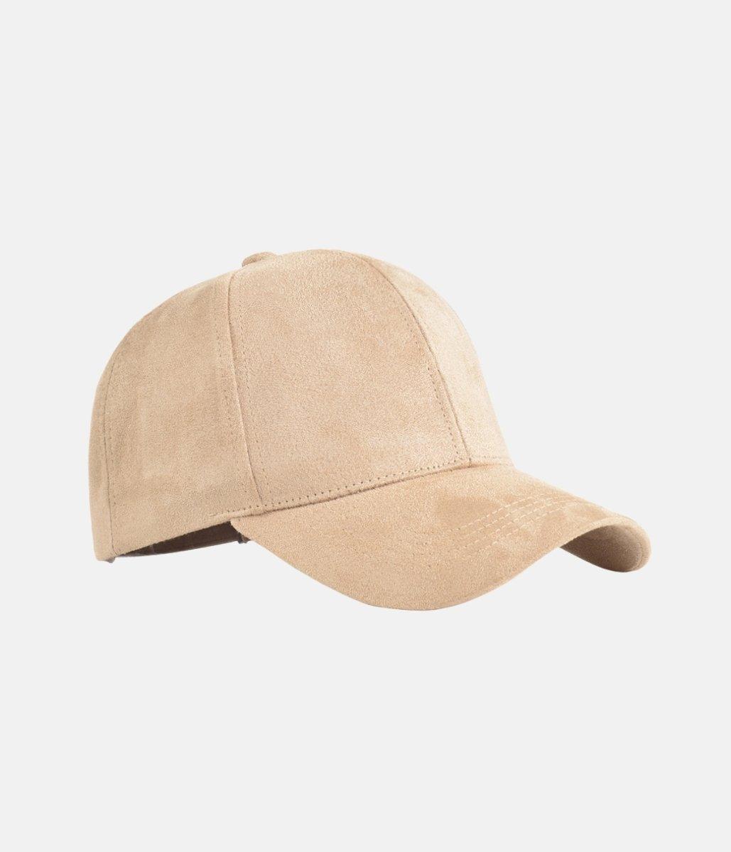 Suede Cap | Khaki – material: Premium cotton fabric with a soft suede look finish – LUX VERSE Luxury Designer Fashion Outlet