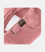 Suede Cap | Pink – material: Premium cotton fabric with a soft suede look finish – LUX VERSE Luxury Designer Fashion Outlet