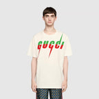 T-shirt with Blade print – designed with an oversize fit, this piece features the Blade print—a recurring – LUX VERSE Luxury Designer Fashion Outlet