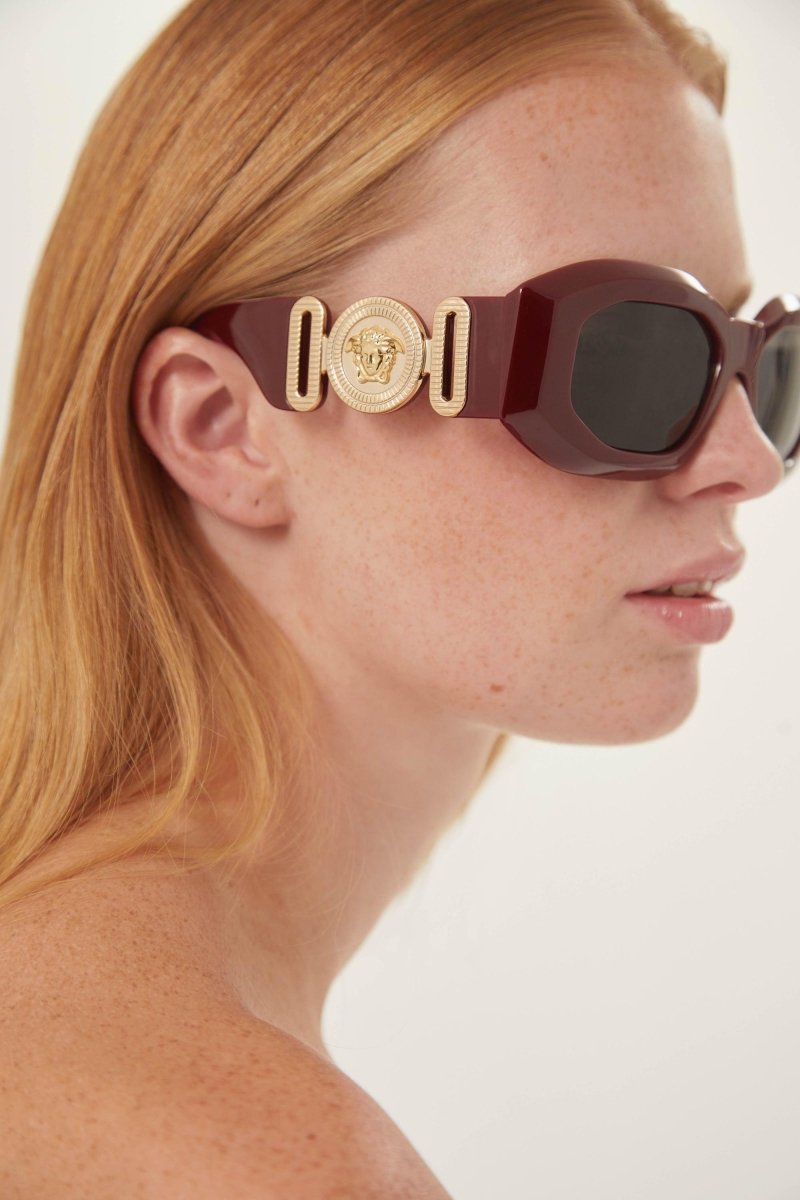 Biggie bold sunglasses in burgundy with iconic jellyfish – is distinguished by its strength of character, innovative use of new, – LUX VERSE Luxury Designer Fashion Outlet