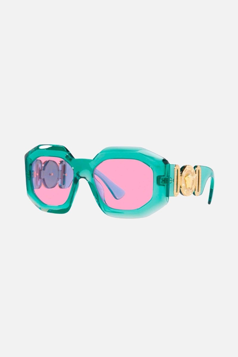 Biggie oversized sunglasses in blue with iconic jellyfish – designed line of distinctive eyewear available in unisex designs for those who – LUX VERSE Luxury Designer Fashion Outlet