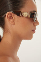 Biggie sunglasses in havana with iconic jellyfish – designed line of distinctive eyewear available in unisex designs for those who – LUX VERSE Luxury Designer Fashion Outlet