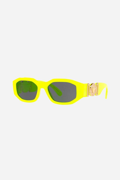 Versace biggie sunglasses in yellow with iconic jellyfish - Lux Studios