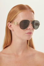 Caravan sunglasses with gold details – designed line of distinctive eyewear available in unisex designs for those who – LUX VERSE Luxury Designer Fashion Outlet