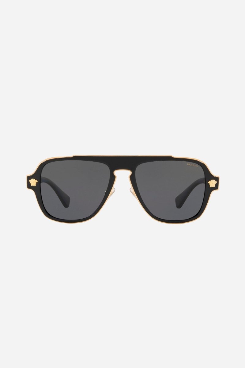 Caravan sunglasses with gold details – is distinguished by its strength of character, innovative use of new, – LUX VERSE Luxury Designer Fashion Outlet