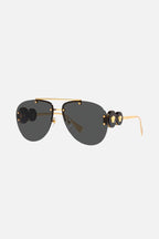 Grey pilot sunglasses featuring iconic jellyfish – is distinguished by its strength of character, innovative use of new, – LUX VERSE Luxury Designer Fashion Outlet