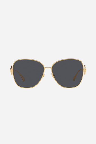 Versace pilot metal gold sunglasses featuring iconic jellyfish - Lux Studios
