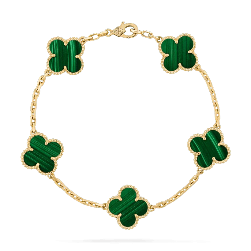 Vintage Alhambra bracelet, 5 motifs. – faithful to the first Alhambra® jewel the Vintage Alhambra pieces stand out for – LUX VERSE Luxury Designer Fashion Outlet