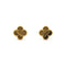 CLOVER MEDIUM 1 MOTIFS TIGER EYE EARRINGS