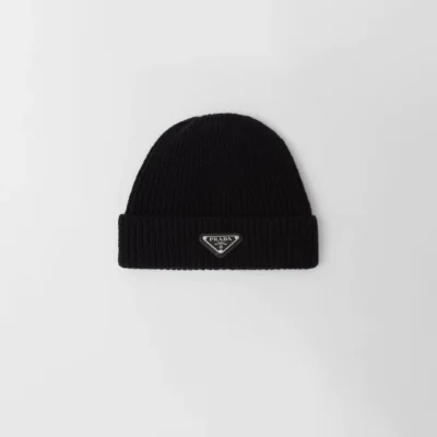Wool and cashmere beanie