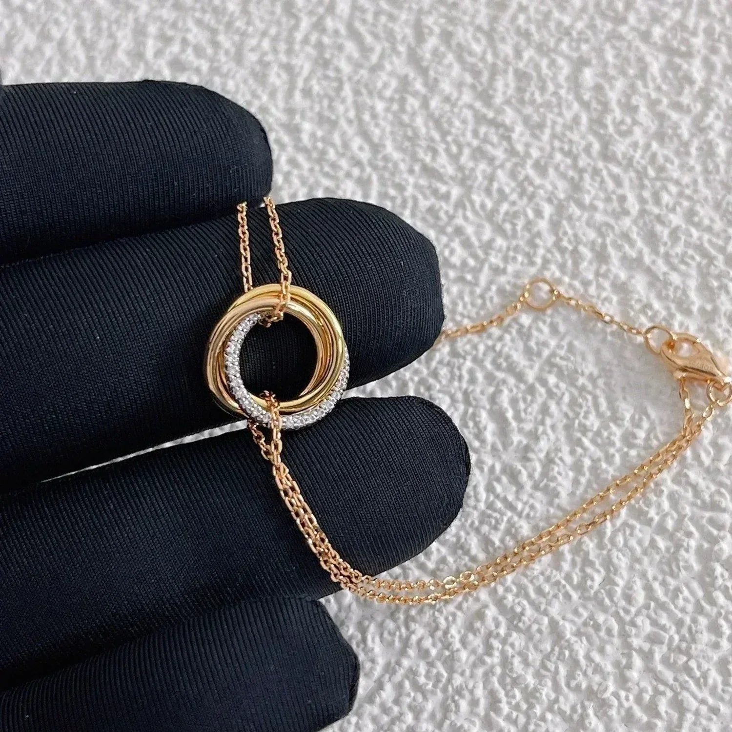 TRINITI BRACELET GOLD SILVER ROSE GOLD DIAMONDS