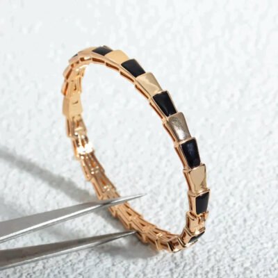 SERPENTI BRACELET ROSE GOLD ONYX