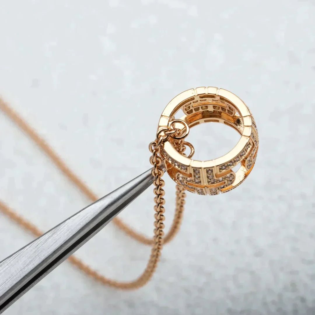 PARENTESI NECKLACE ROSE GOLD DIAMOND