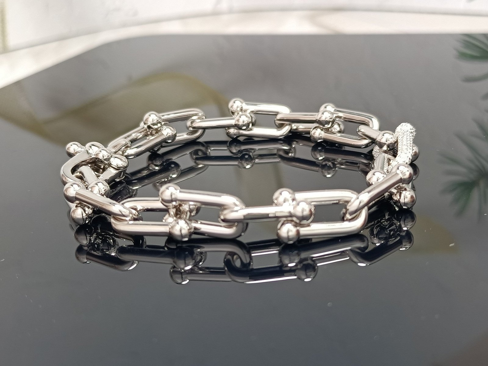 HARDWEAR BRACELET ROSE GOLD AND SILVER DIAMOND