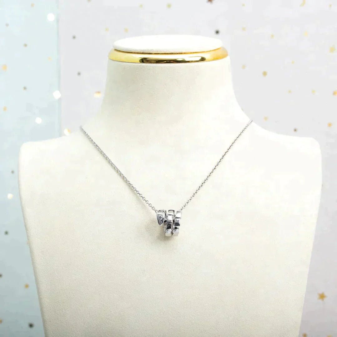 SERPENTI SILVER NECKLACE DIAMOND