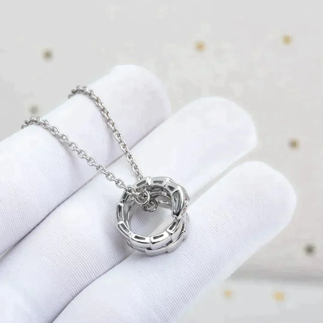SERPENTI SILVER NECKLACE DIAMOND