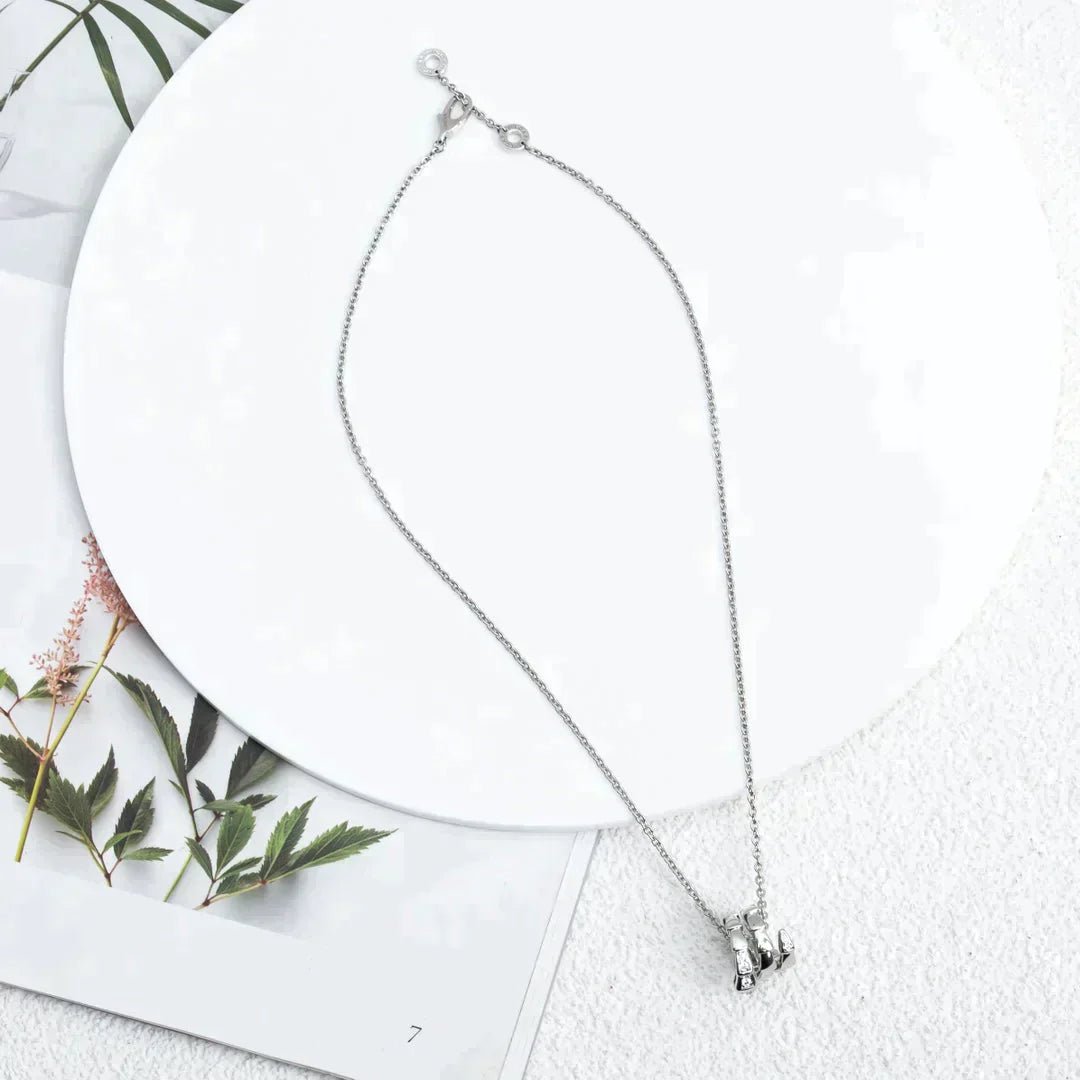 SERPENTI SILVER NECKLACE DIAMOND