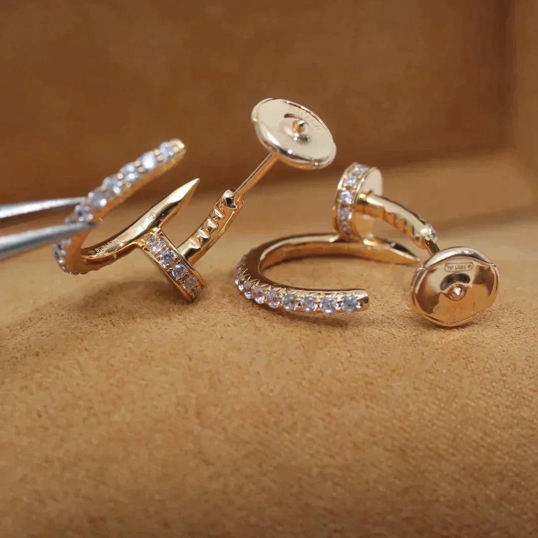 JUSTE EARRINGS 12.75MM DIAMOND ROSE GOLD