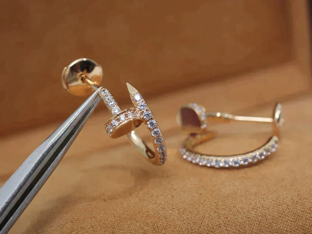 JUSTE EARRINGS 12.75MM DIAMOND ROSE GOLD