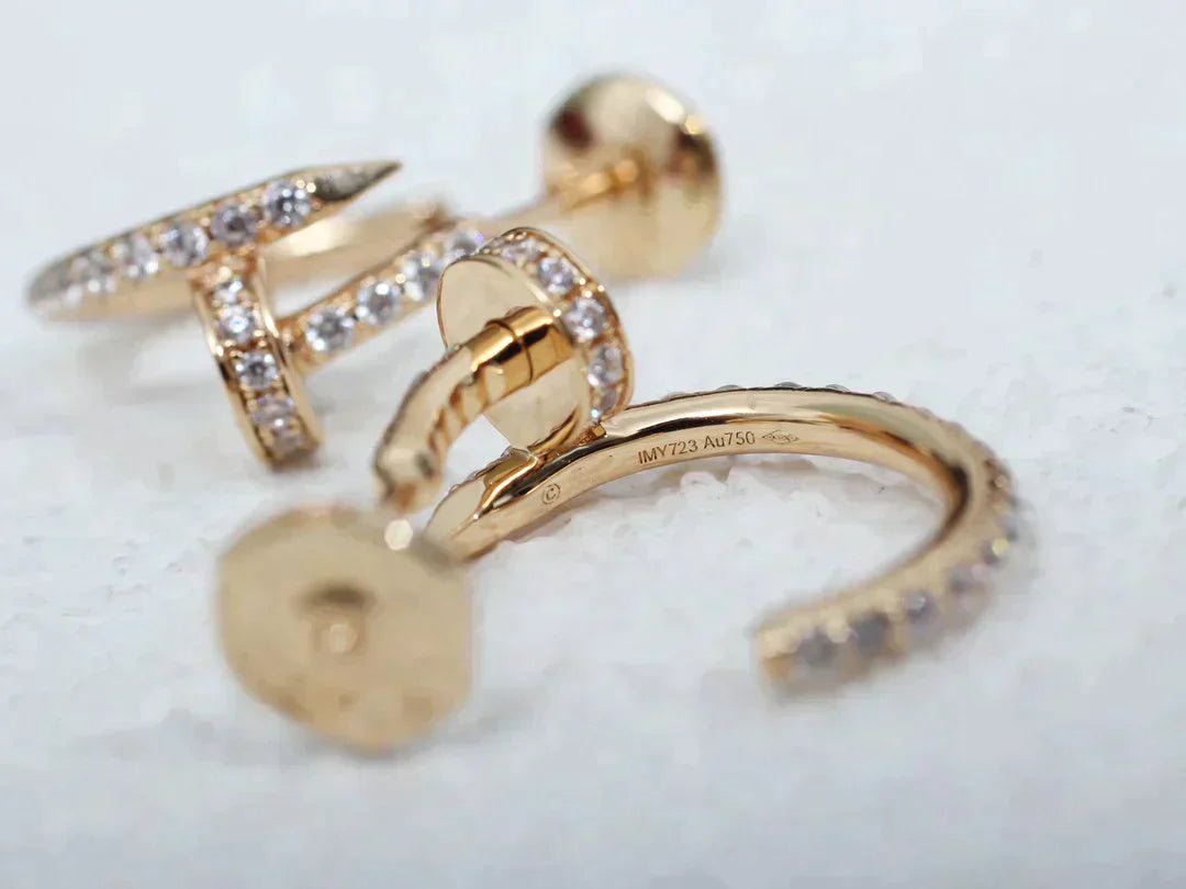JUSTE EARRINGS 12.75MM DIAMOND ROSE GOLD
