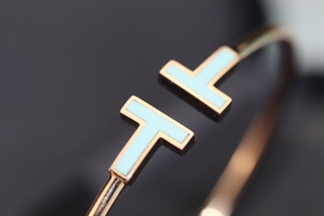 T BRACELET 1.8MM TURQUOISE ROSE GOLD
