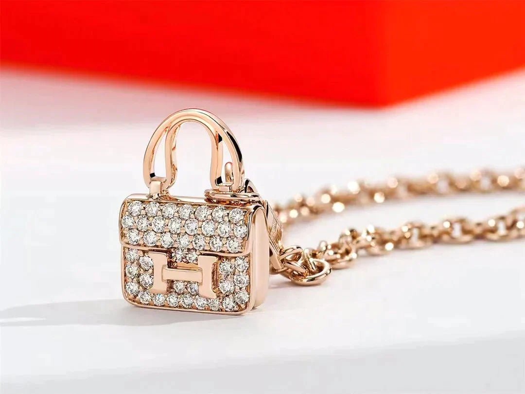 CONSTANCE ROSE GOLD DIAMOND NECKLACE