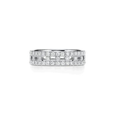 T TRUE DIAMOND PAVED RING