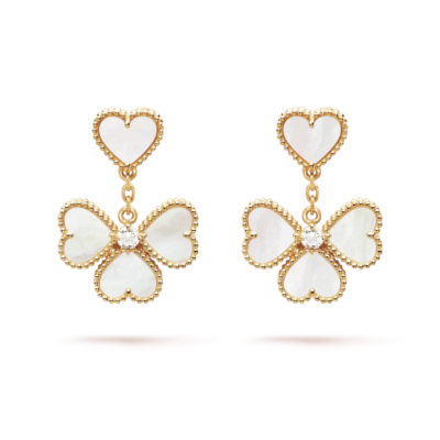 CLOVER SWEET WHITE MOP EARRINGS