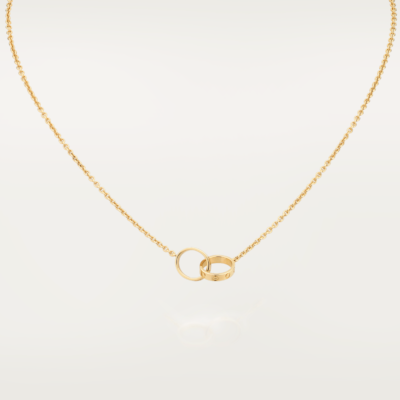 LOVE NECKLACE ROSE GOLD AND SILVER