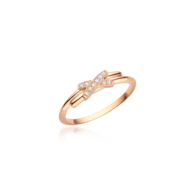 JEUX DE ROSE GOLD DIAMOND RING