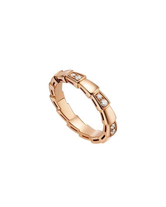 SERPENTI RING ROSE GOLD 3MM