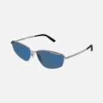 Balenciaga blue metal cat eye sunglasses - Lux Studios
